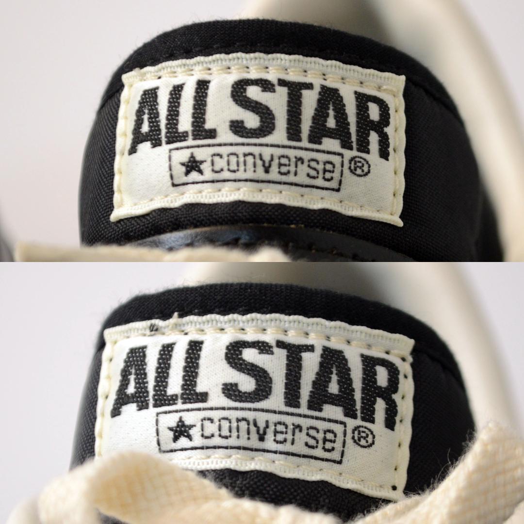 美品 コンバース ワンスター J ブラック ローカット レザー スニーカー 黒