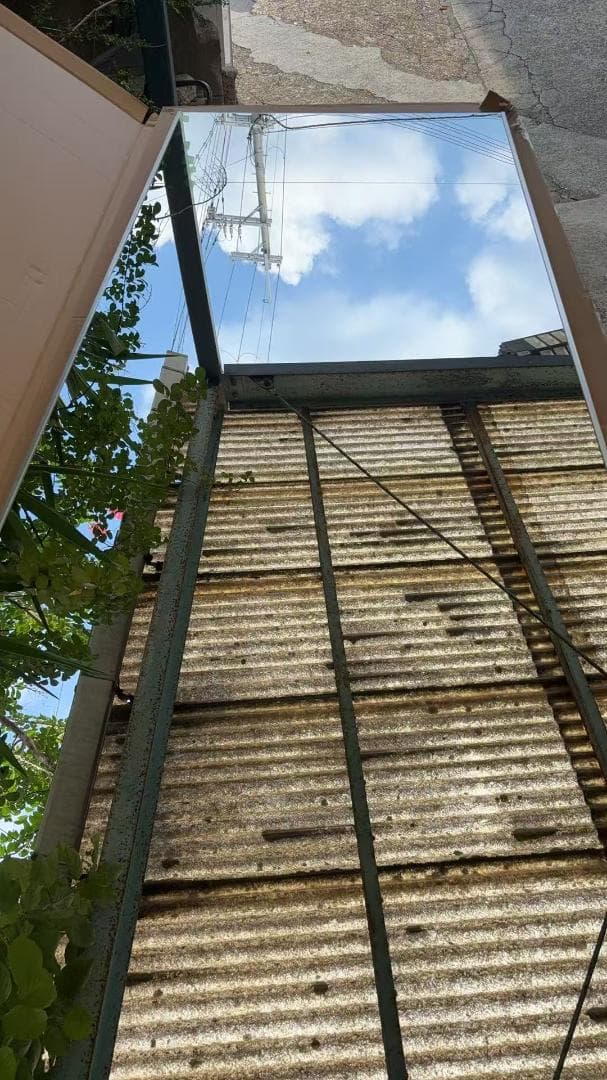 【美品】スタンドミラー 壁掛け 割れない鏡 幅60cmx160cm 銀色 2番