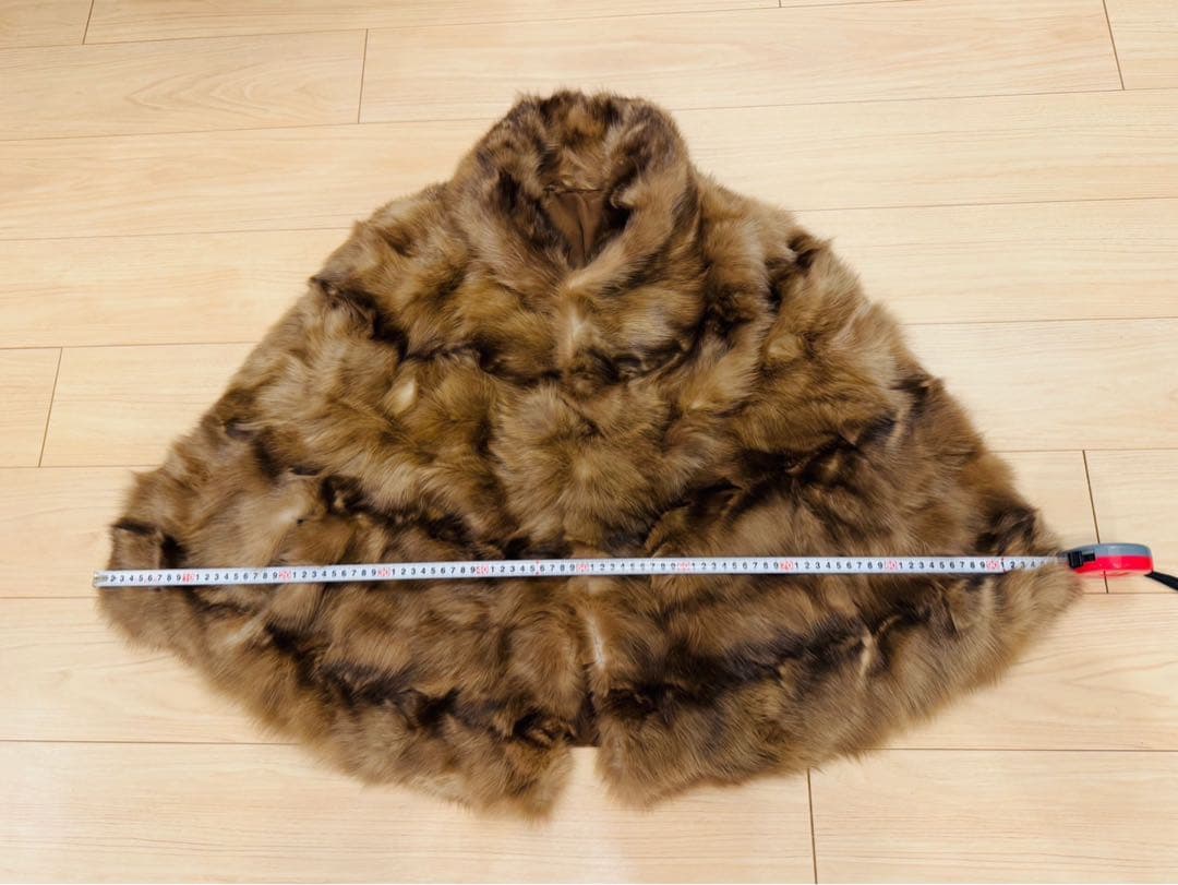 ロシアンセーブル　ケープ　ポンチョ