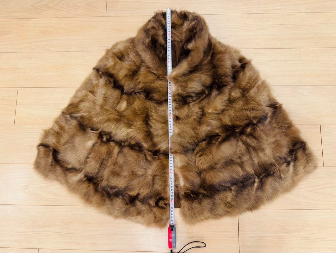 ロシアンセーブル　ケープ　ポンチョ