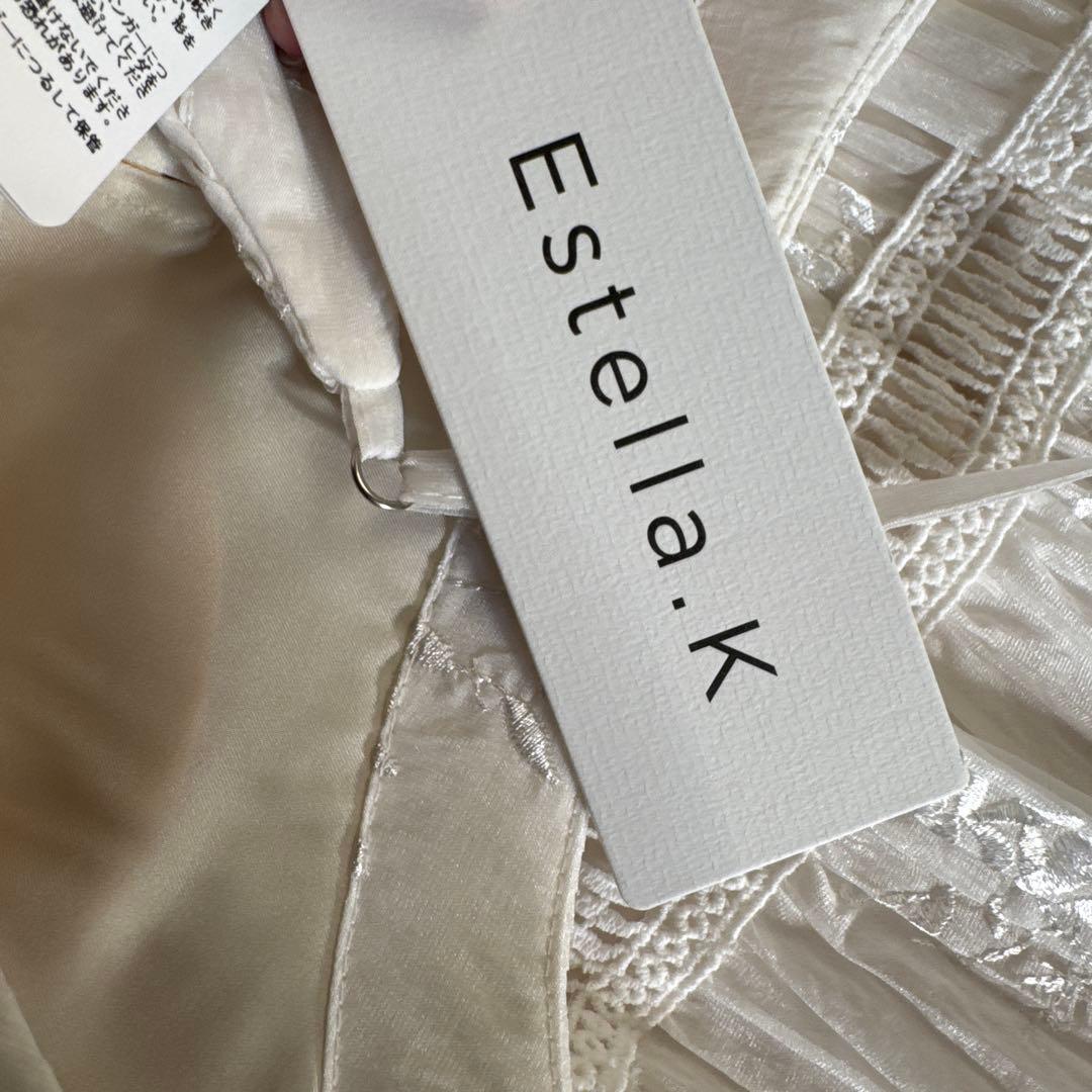 ホワイト プリーツ キャミワンピース