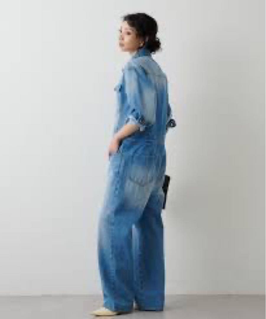 デニムブルー オーバーオール