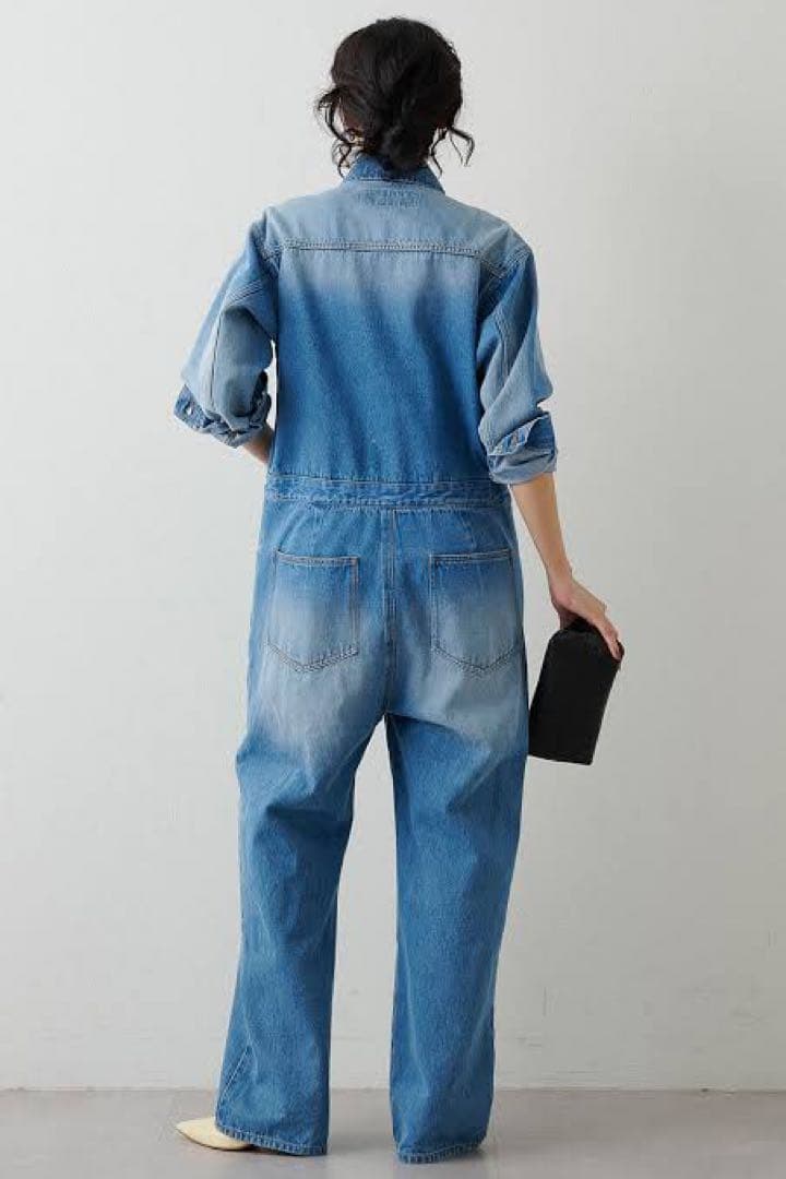 デニムブルー オーバーオール