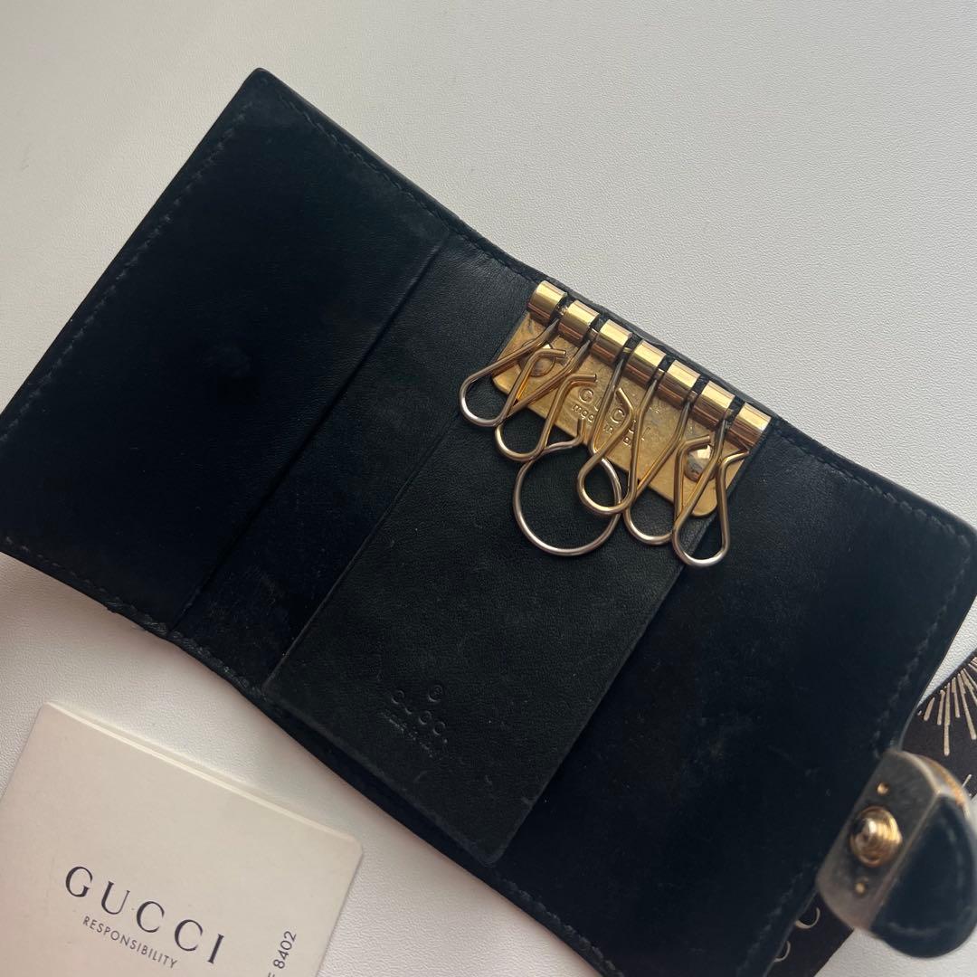442 美品 GUCCI グッチ シマ キーケース