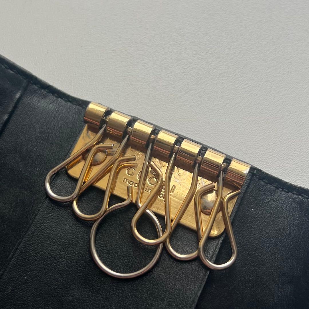 442 美品 GUCCI グッチ シマ キーケース