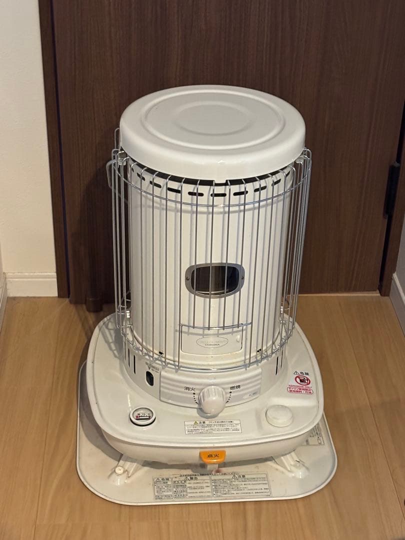 コロナ 円筒形 自然気化式機能 ホワイト石油ストーブ SL-66C