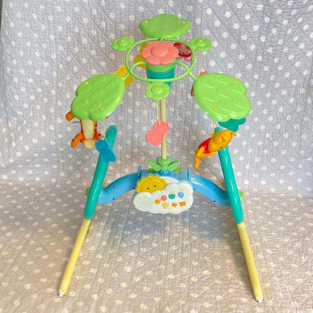 【美品・欠品なし・乾電池付き】6WAYジムにへんしんメリー　くまのプーさん