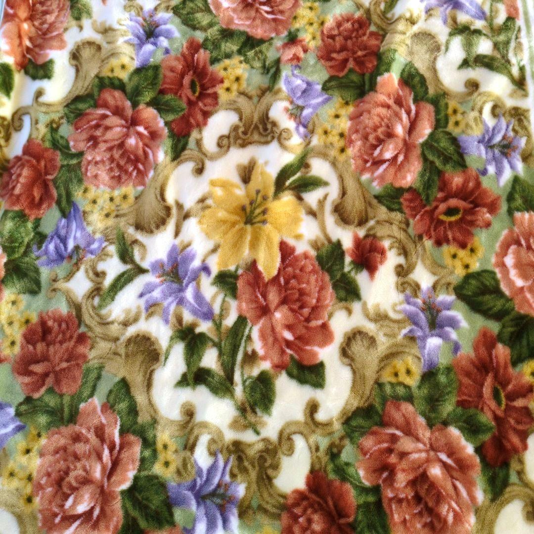 【専用です】毛布2枚　まとめ売り　西川の毛布 花柄 ２枚合わせ毛布
