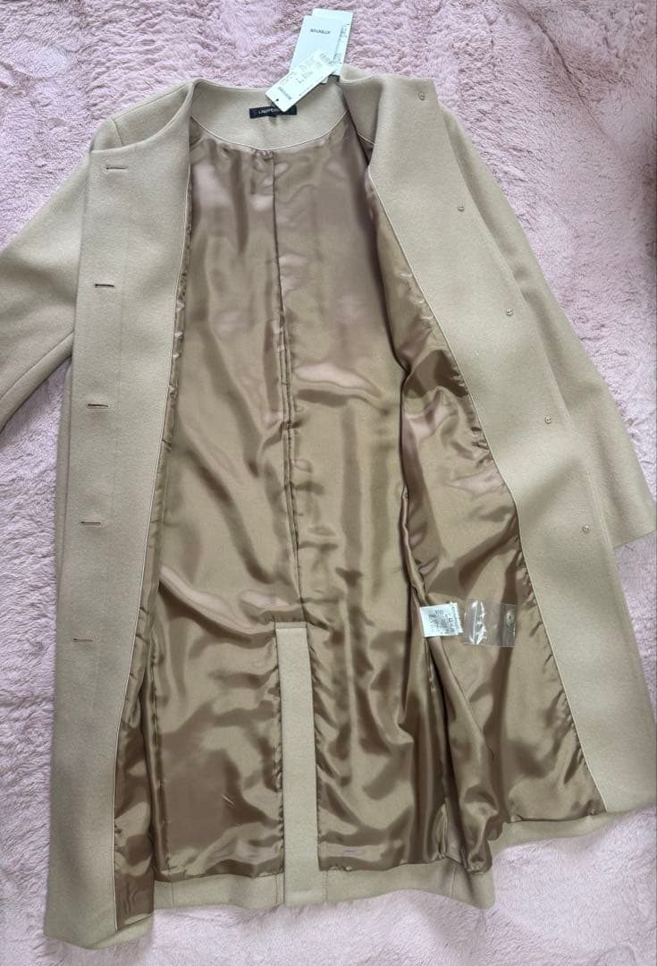 ！SALE！ロートレアモン　新品未使用　ノーカラー　ウールロングコート