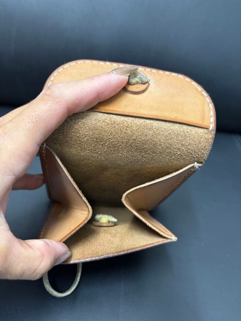 ゴローズ　レザー 二つ折り財布 ブラウン