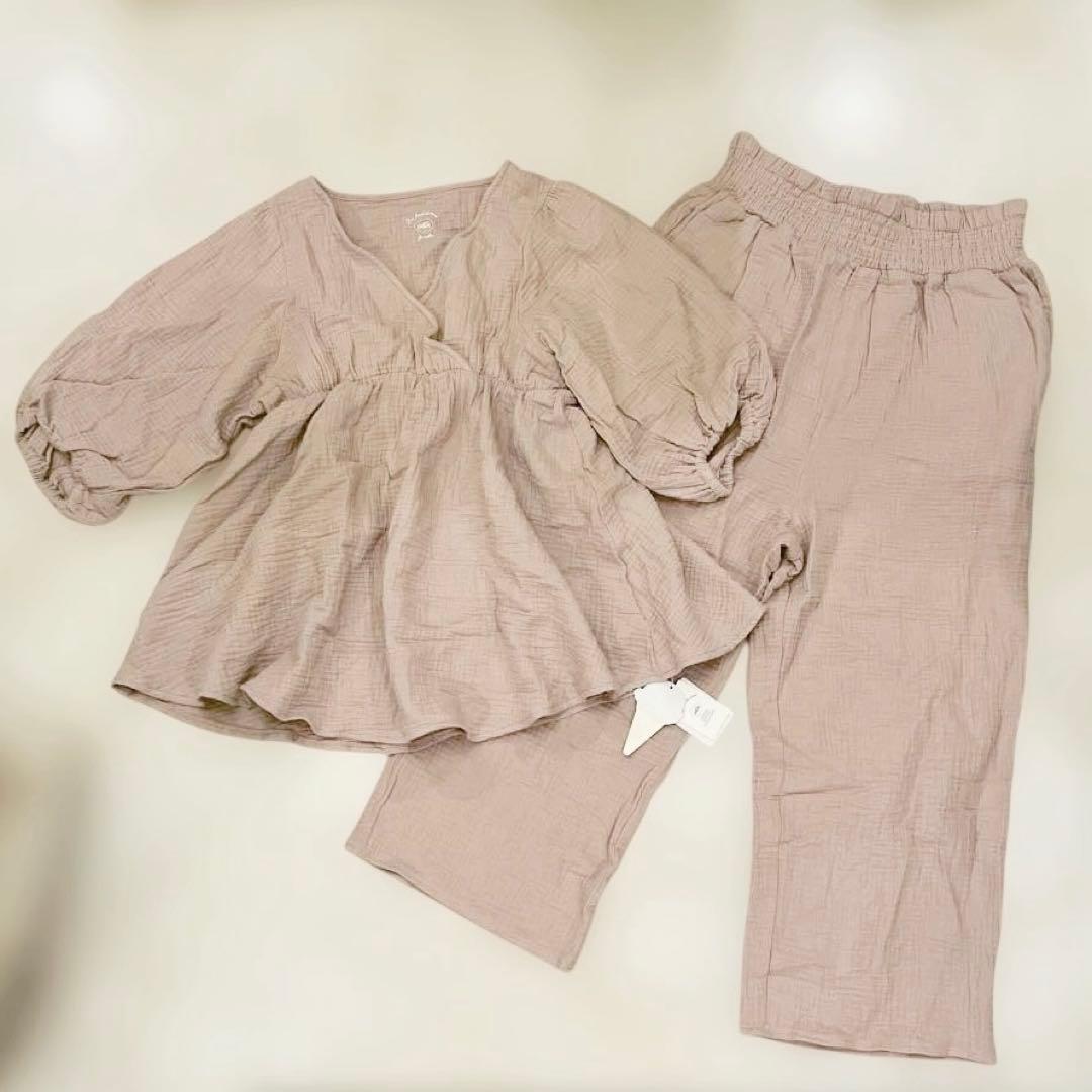 gelato pique ジェラートピケ　マタニティガーゼカシュクールプルオーバ