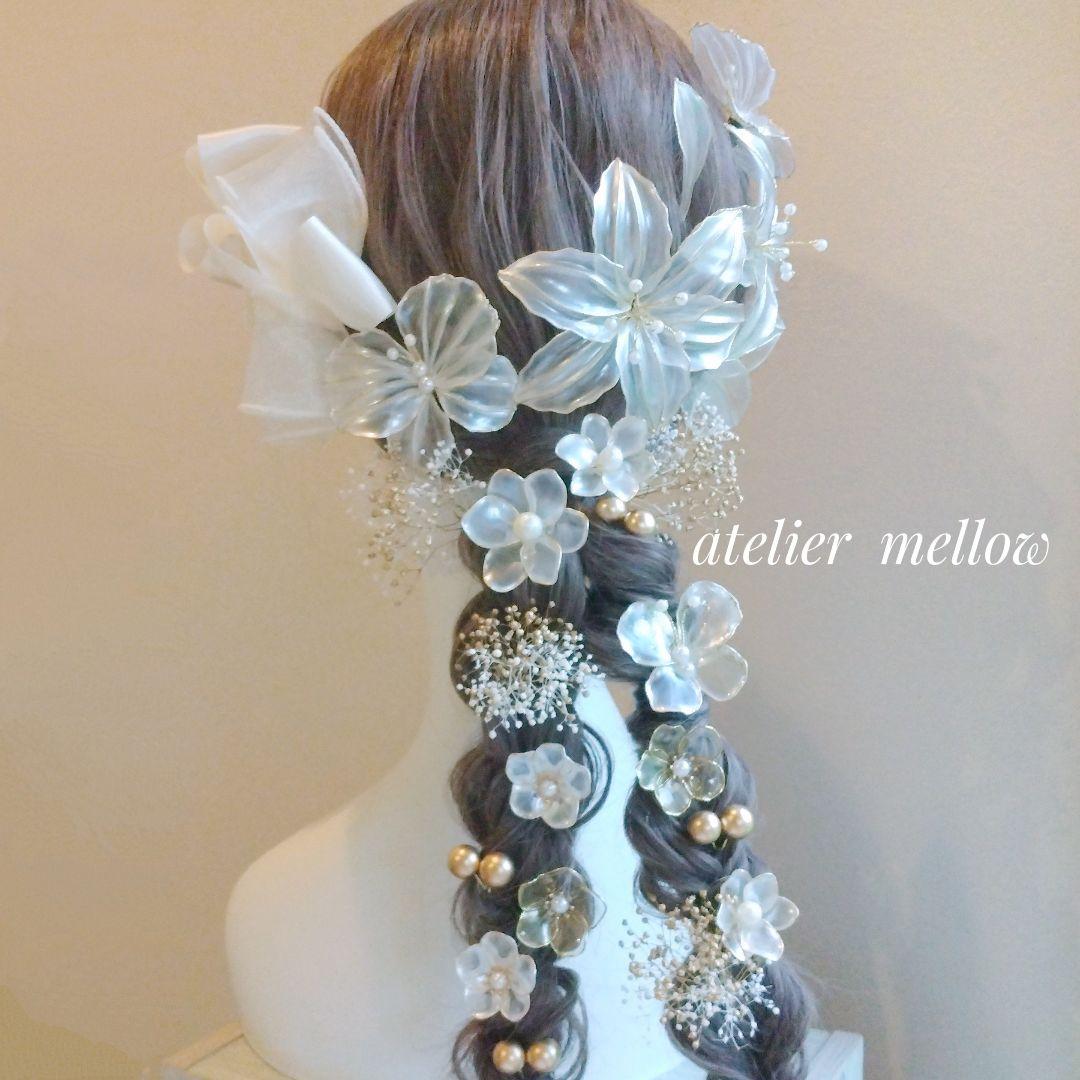 成人式 髪飾り 卒業式 七五三 アメリカンフラワー C541【2点おまとめ商品】