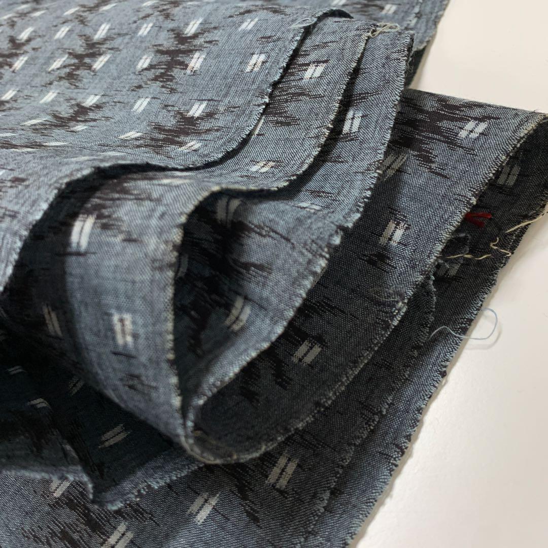 ma8059 本場久留米絣 反物 綿絣 綿着物 未仕立て 着尺 リメイク 生地