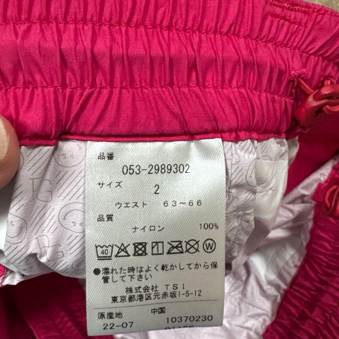 本日迄PEARLY GATES ロゴプリントレインパンツ サイズ2 新品未使用