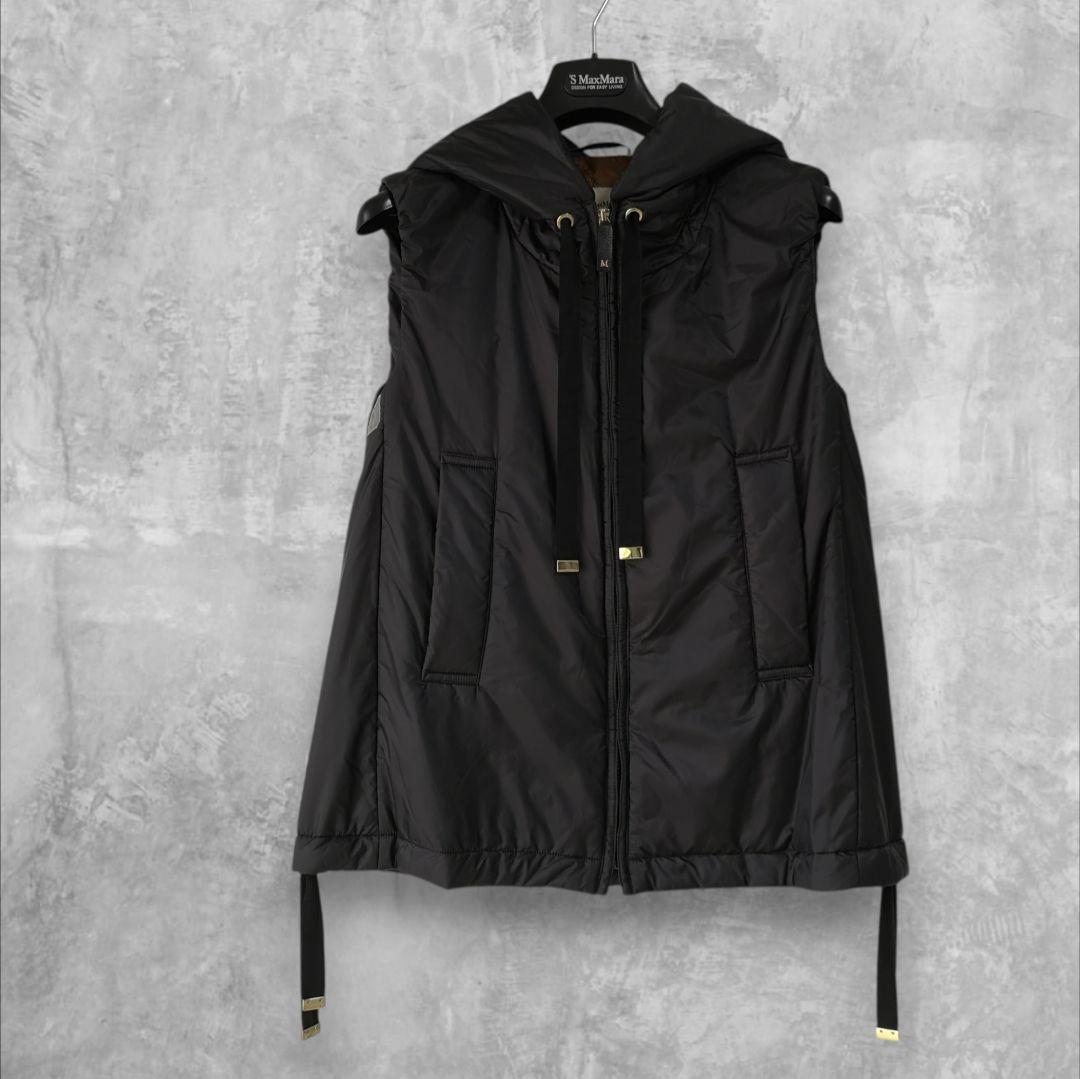 美品 Max Mara The Cube GREENGO ジレ ダウンベスト 黒