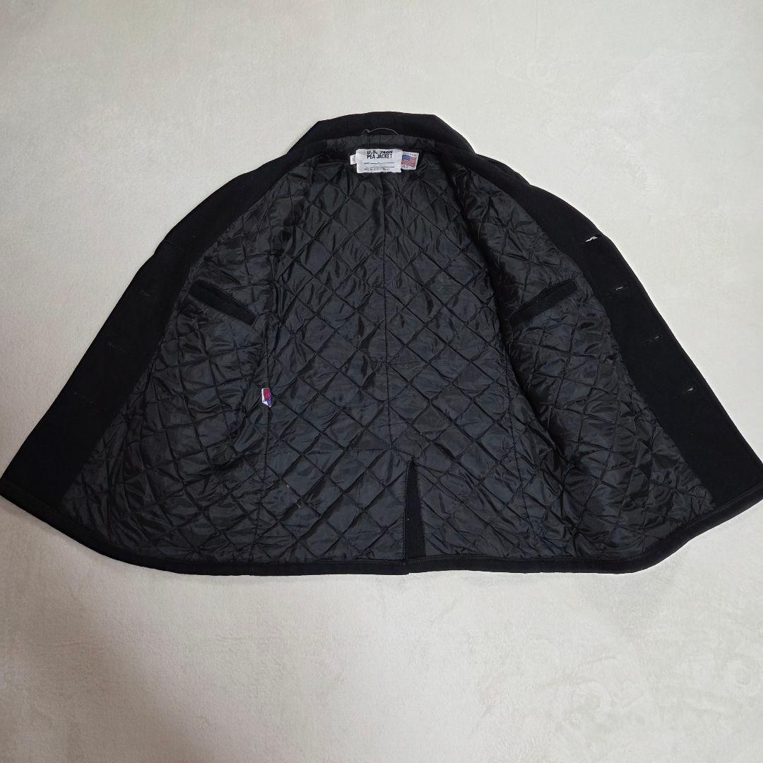 SCHOTT ウールピーコート USA製 ダブル 40 Lサイズ ブラック