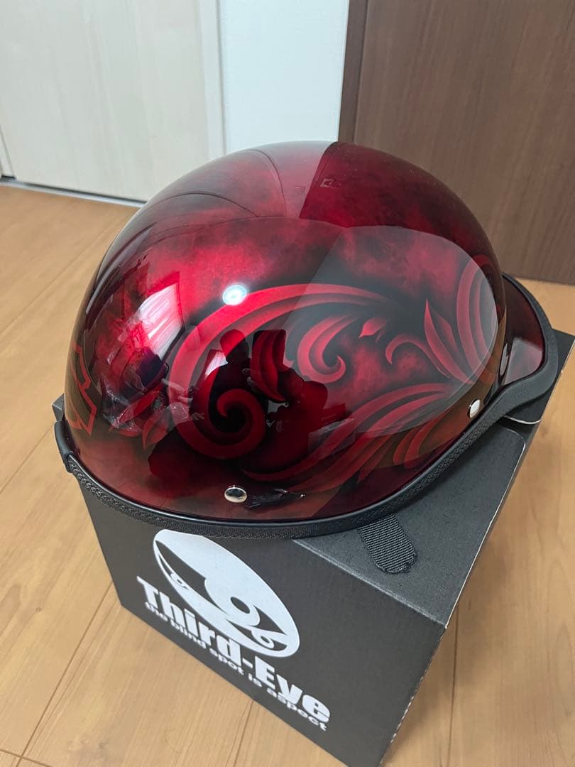 サードアイ 半帽ヘルメット オーダーペイント　【希少】イヤーパッド付