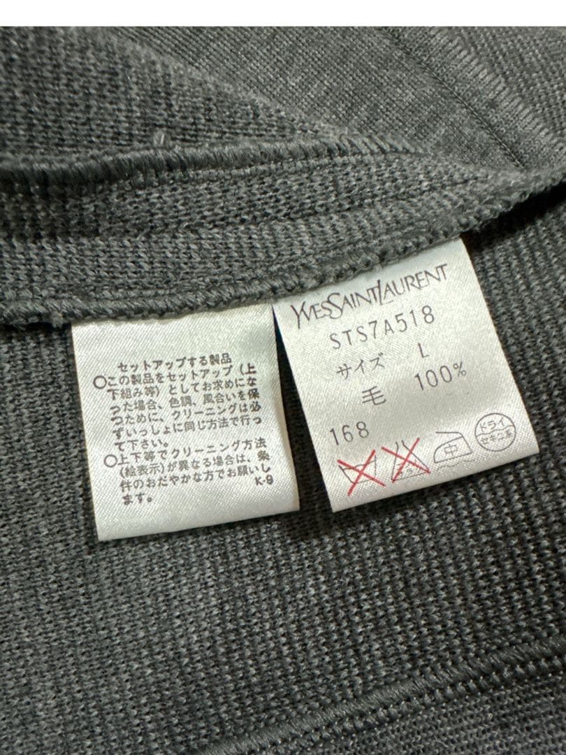 Yves Saint Laurent イヴサンローラン ノーカラージャケット