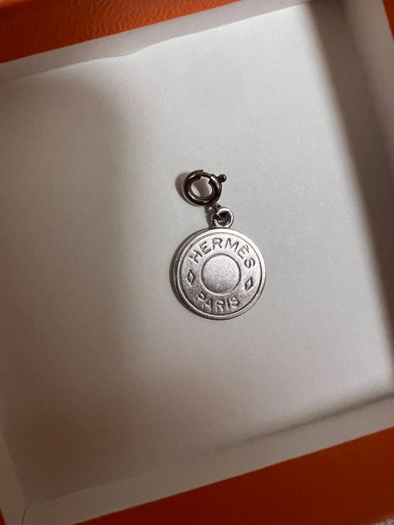 美品 エルメス　セリエ　ペンダントトップ　シルバー HERMES 未使用