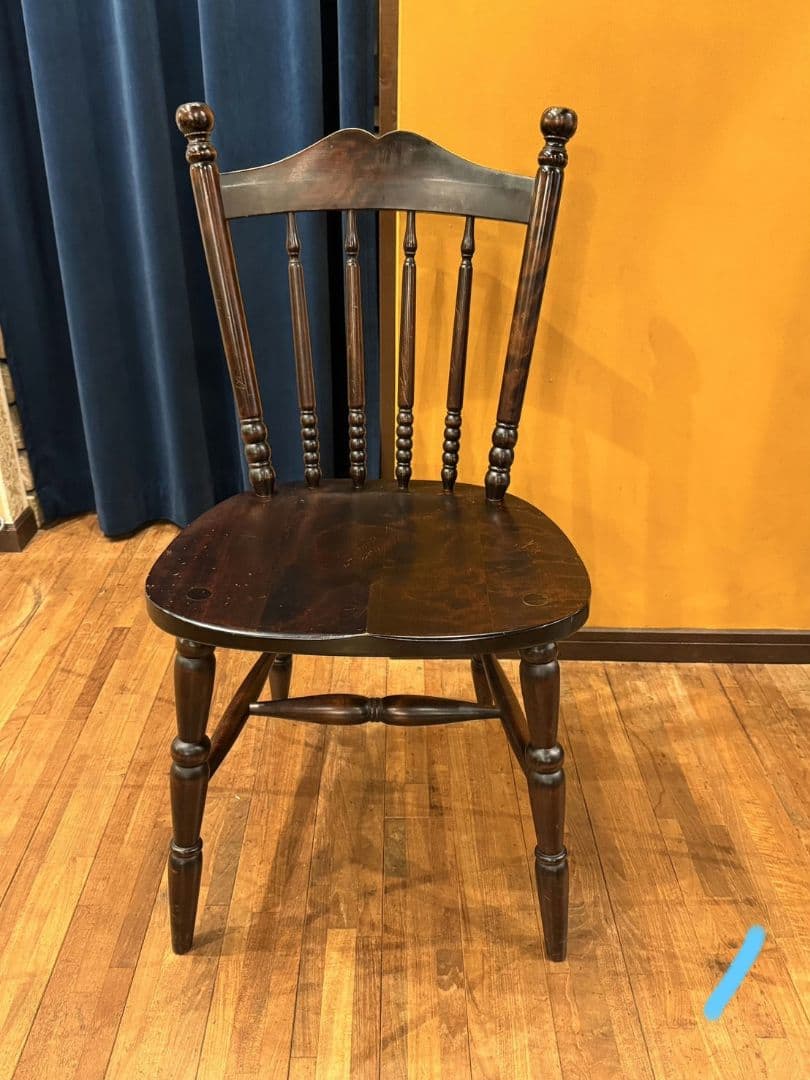 飛騨産業 木製 ダイニングチェア 椅子 アンティーク レトロ インテリア ①