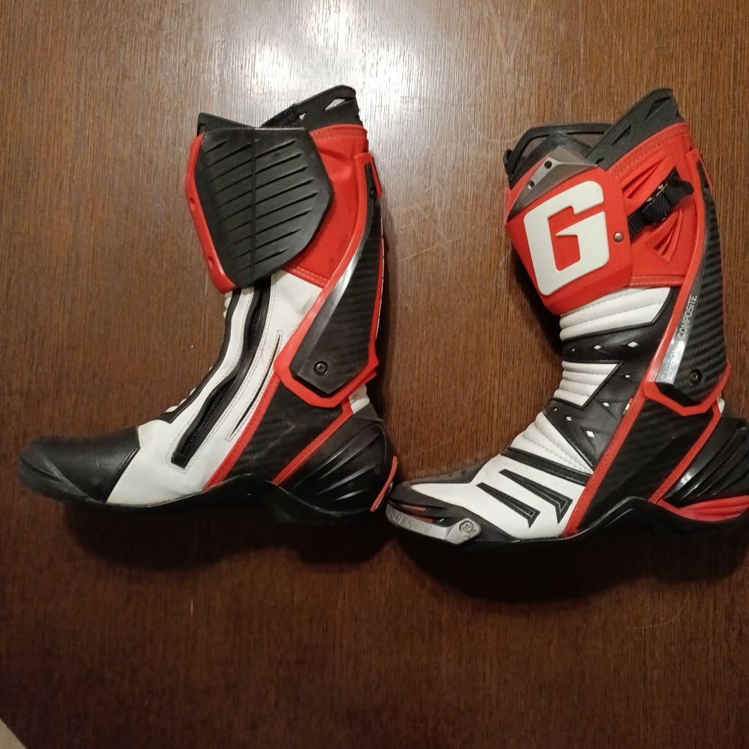 商品番号：9　GAERNE ロードライディングブーツ 赤/白/黒