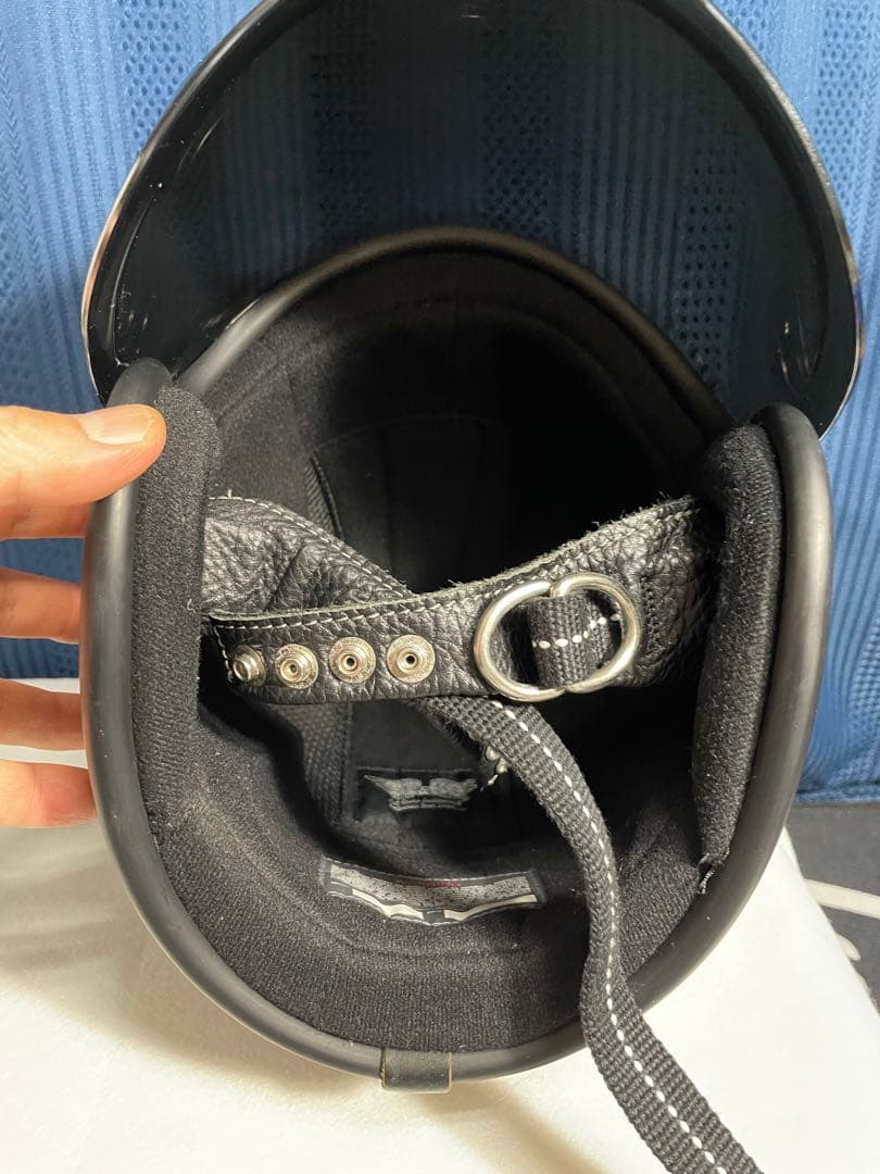 tt&co スーパーマグナムダブルストラップ仕様ヘルメット　バブルシールドミラー