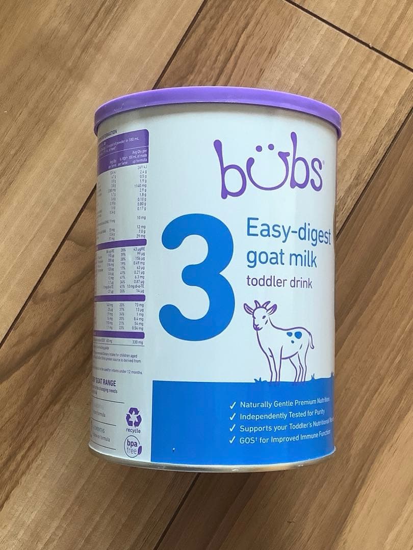 bubsバブズ・ヤギ山羊やぎの粉ミルク ステップ3 (1歳〜3歳)2缶