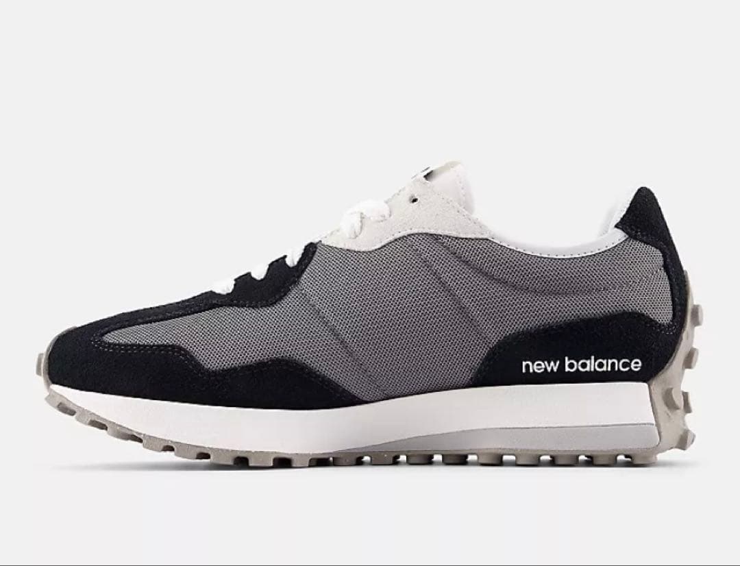 新品未使用 ニューバランス327 黒 ブラック25㎝ ユニセックスU327LNB