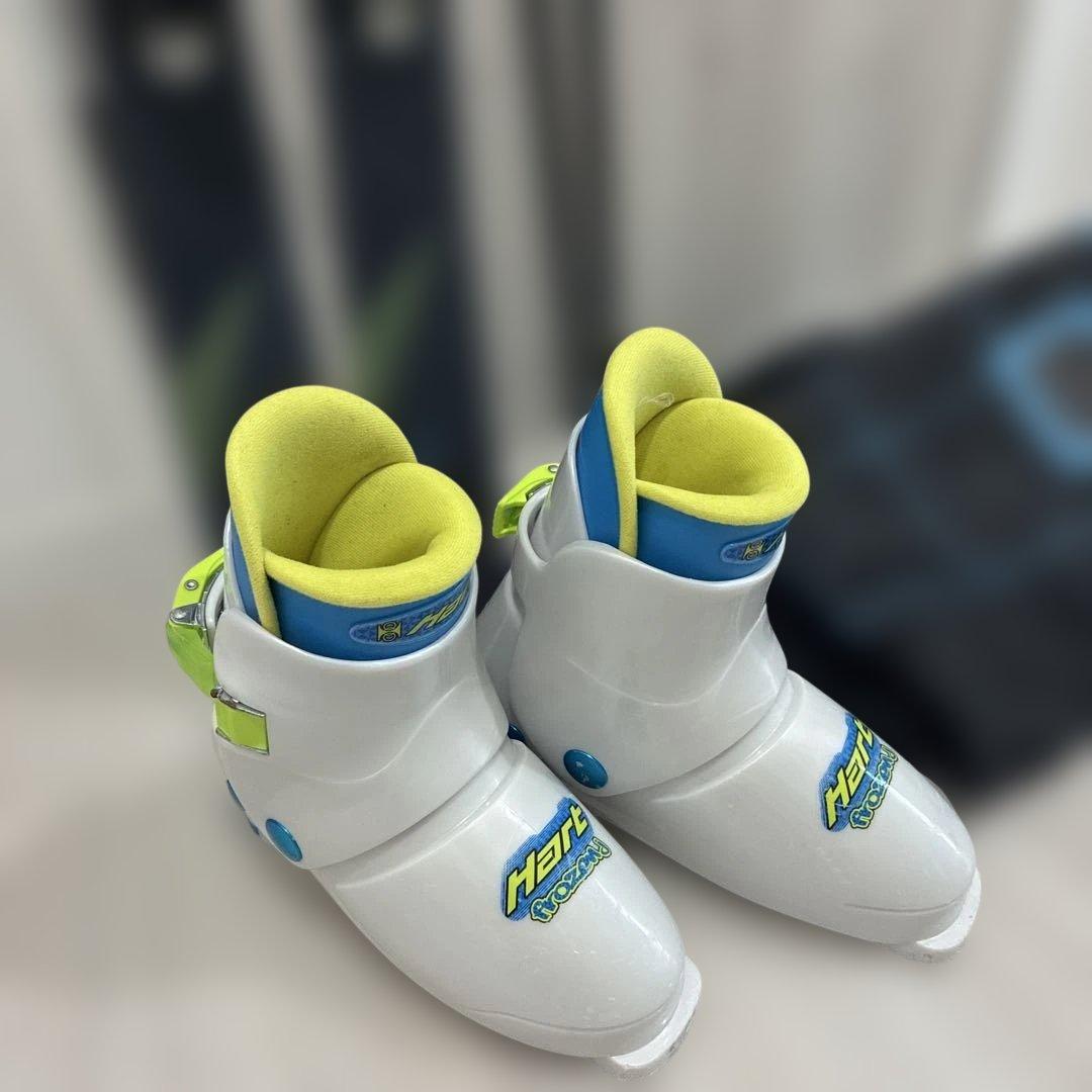 ジュニアスキー5点セット 、スキー、ビンディング、ポール、ブーツ、ケース