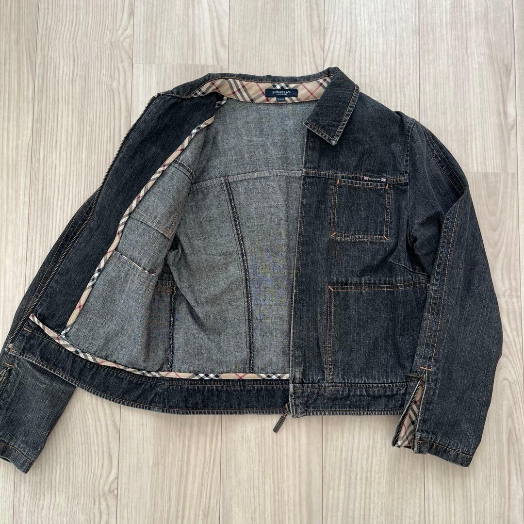 【レア】BURBERRY バーバリーロンドン デニムジャケット ノバチェック