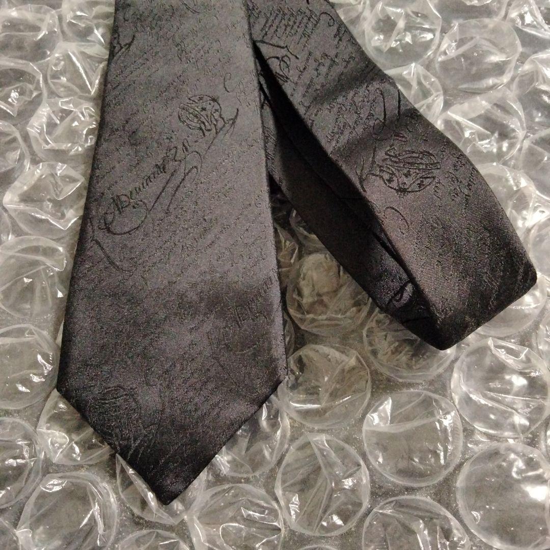 ベルルッティ ネクタイ カリグラフィ ブラック　新品未使用