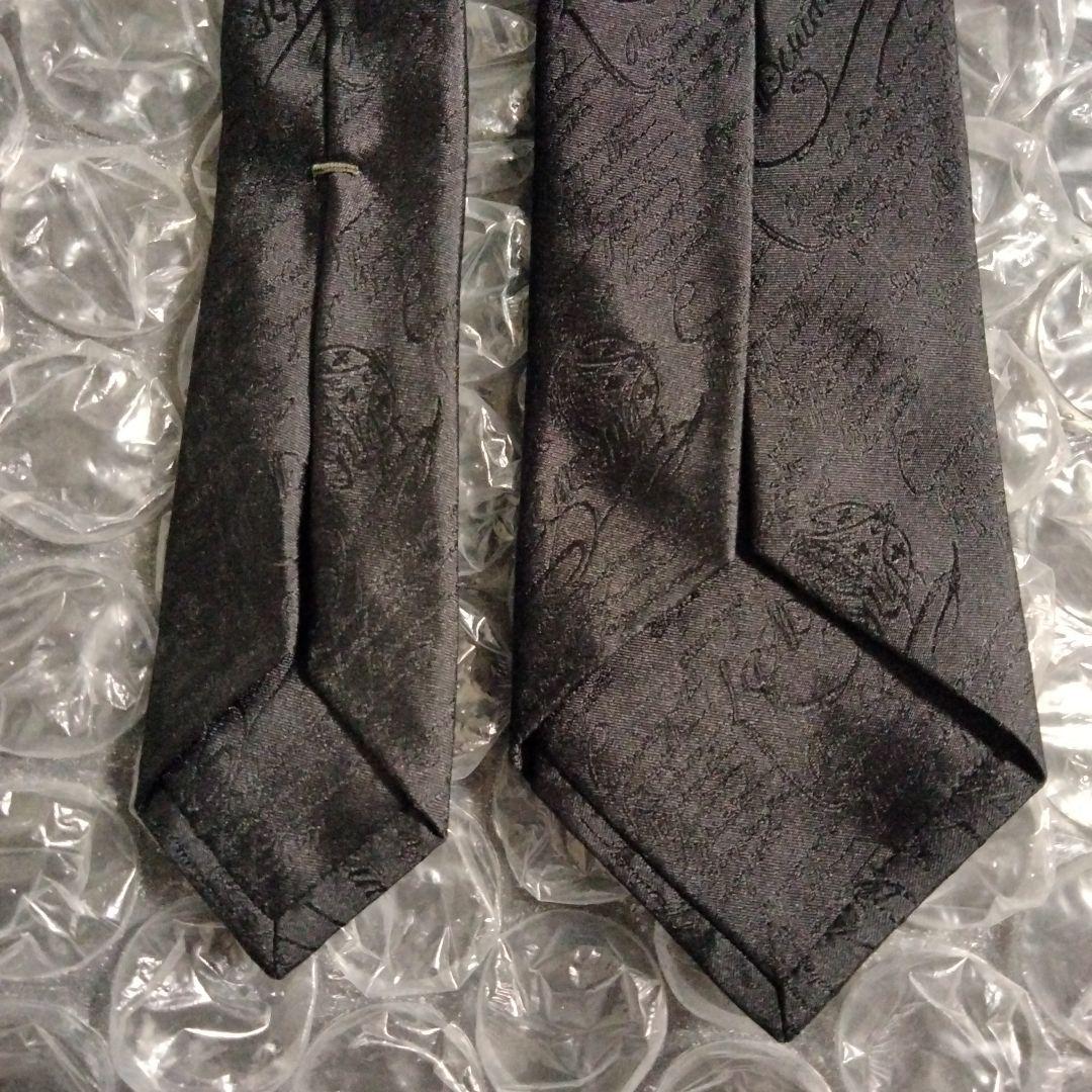 ベルルッティ ネクタイ カリグラフィ ブラック　新品未使用