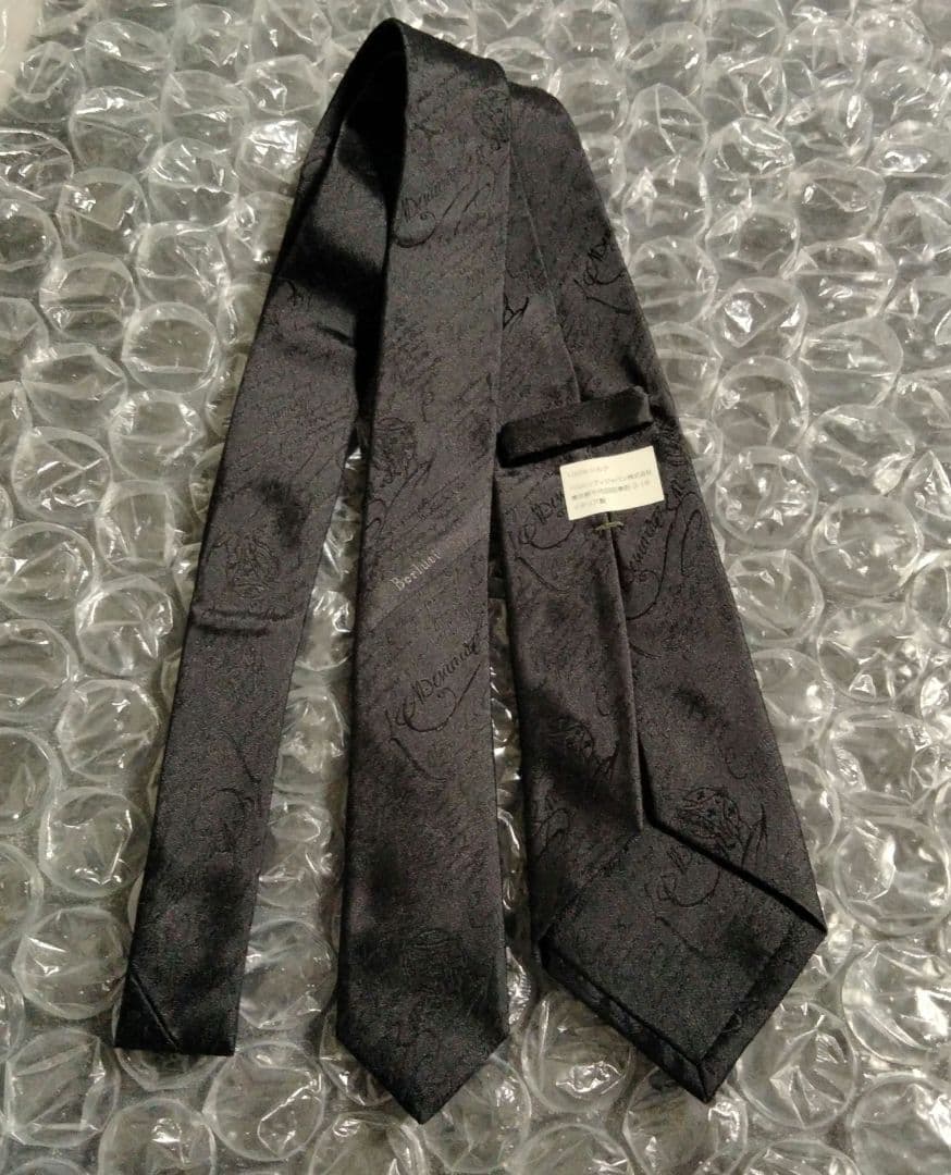 ベルルッティ ネクタイ カリグラフィ ブラック　新品未使用