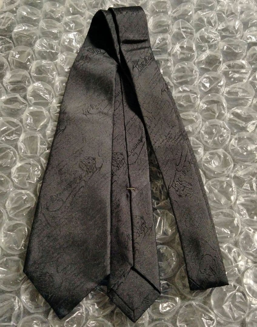 ベルルッティ ネクタイ カリグラフィ ブラック　新品未使用