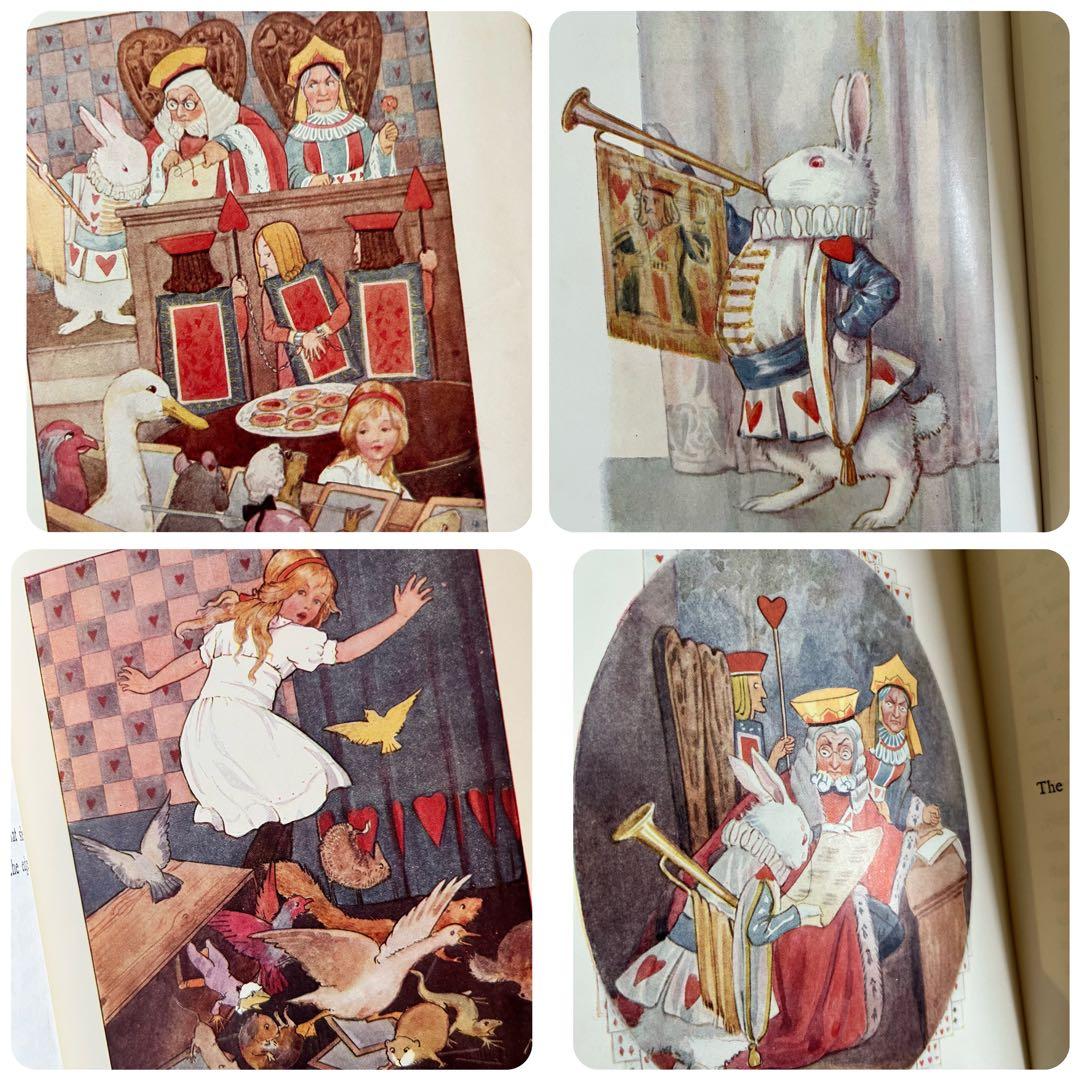 No72 アンティーク 洋書 古書 不思議の国のアリス マーガレット•タラント