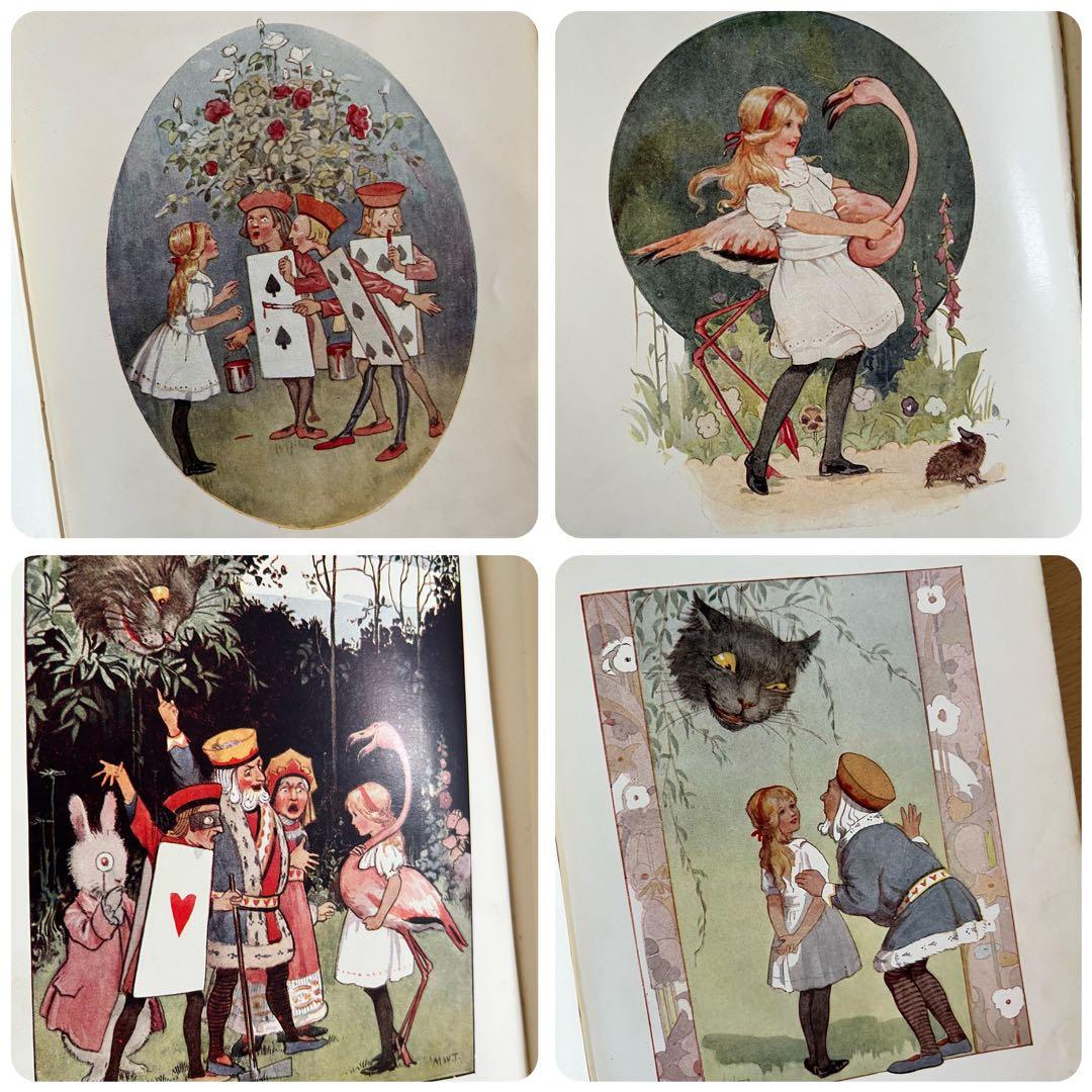 No72 アンティーク 洋書 古書 不思議の国のアリス マーガレット•タラント