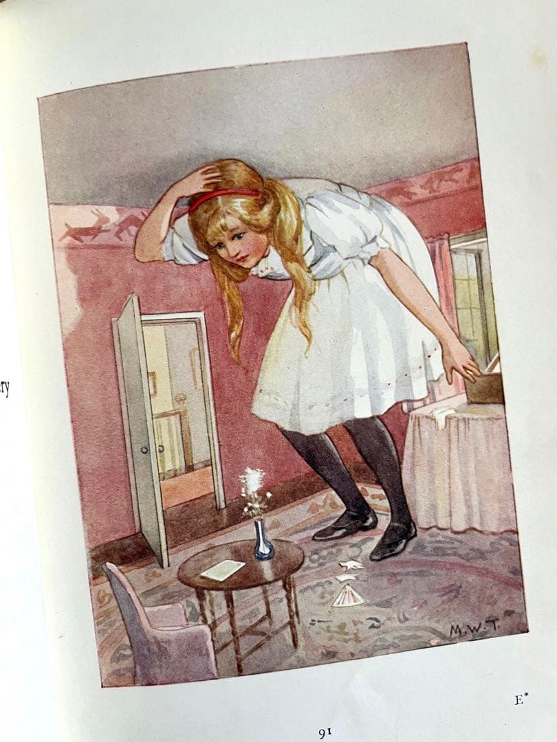 No72 アンティーク 洋書 古書 不思議の国のアリス マーガレット•タラント