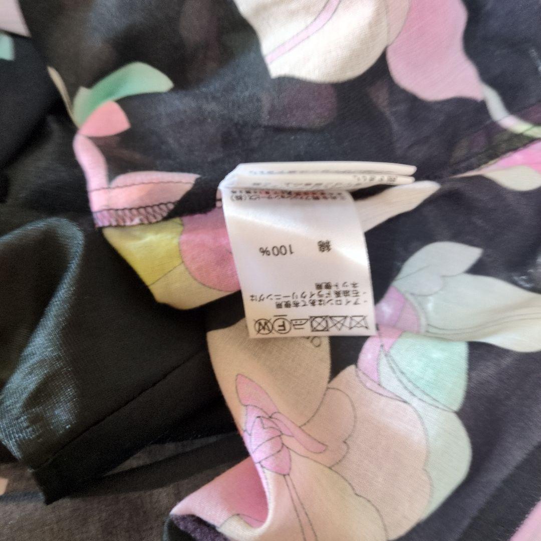 近年人気プリントLEONARD FASHION 花柄７分袖チュニック