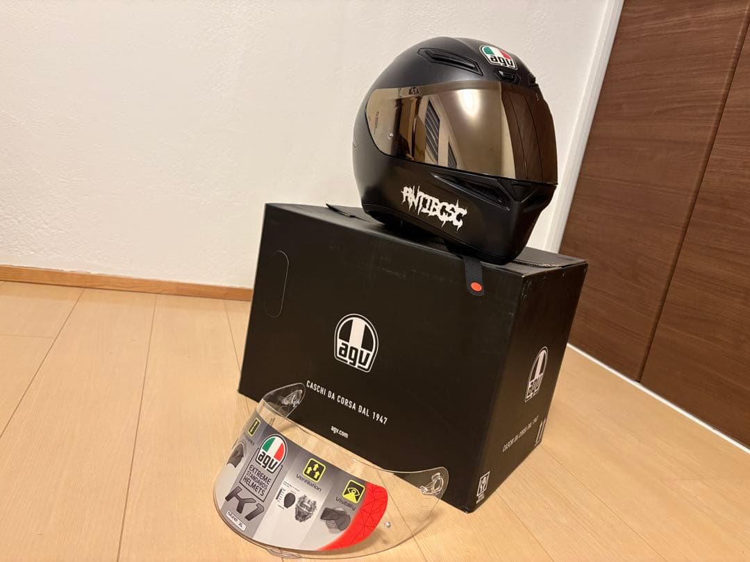 AGV K1 フルフェイスヘルメット マットブラック Lサイズ