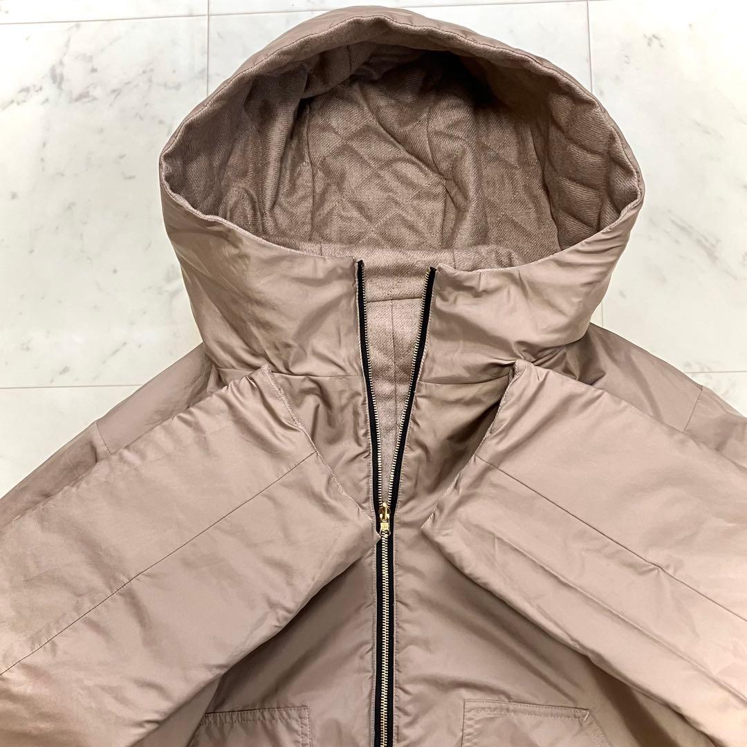 美品 ベイジ BEIGE, キルティングジャケット リバーシブル モカ