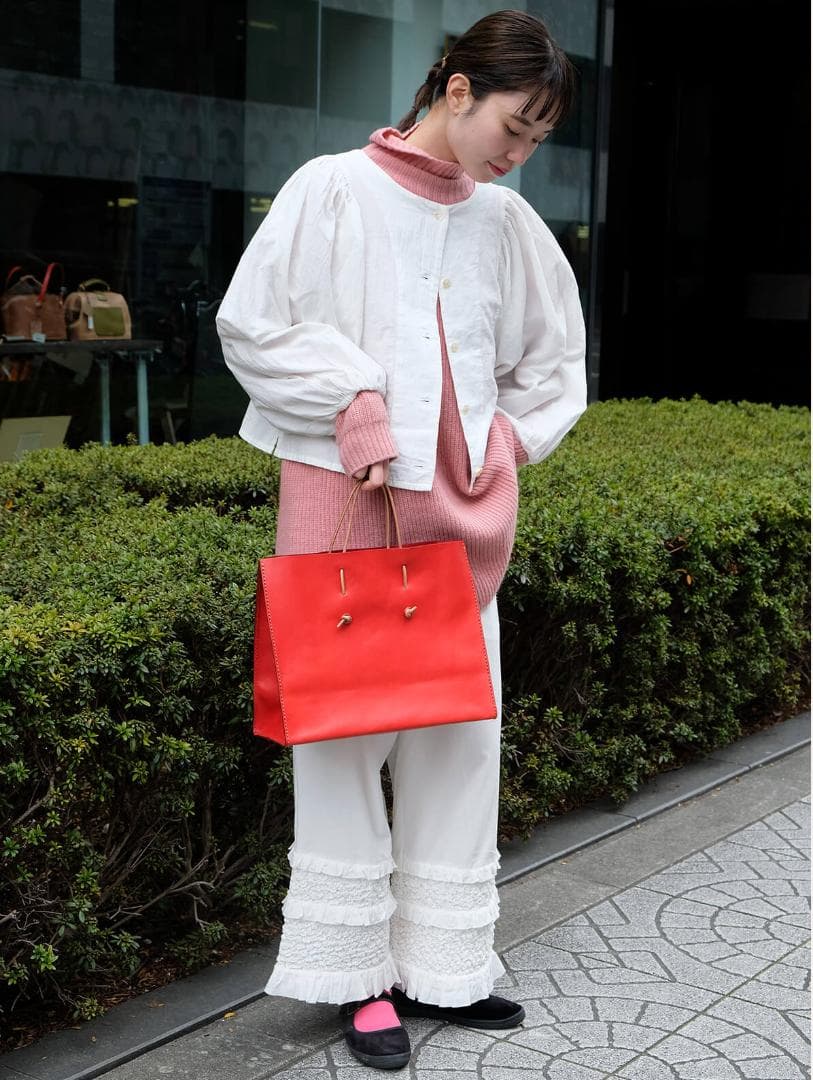 とってもおしゃれな　HERZ(ヘルツ) 革紙袋(T-5)