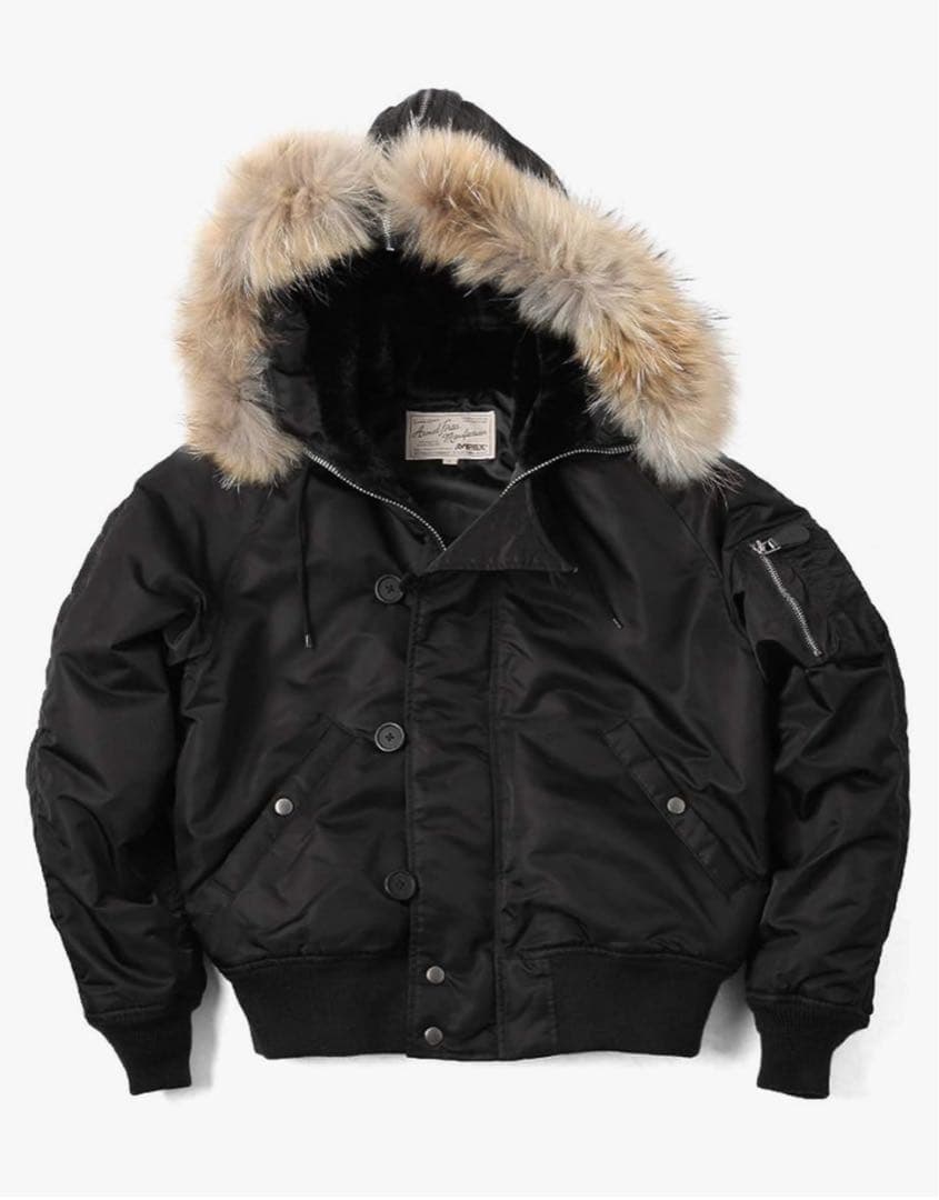 AVIREX ブラック N2Bジャケット Lサイズ