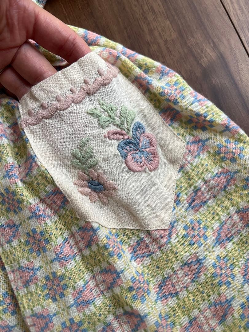 ワンピース Apolina 24Ss Nellie dress solva 5-7y