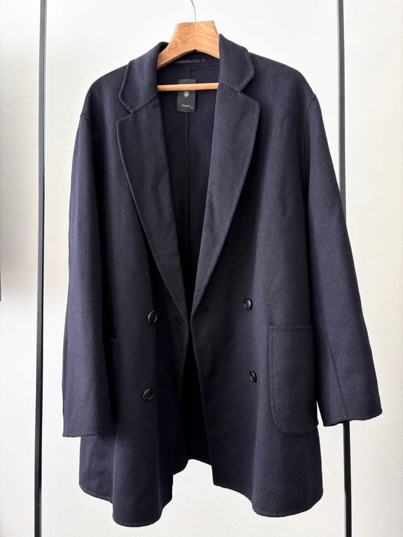 【送料無料】ORCIVAL ウールリバーダブルブレストコート ネイビー 4