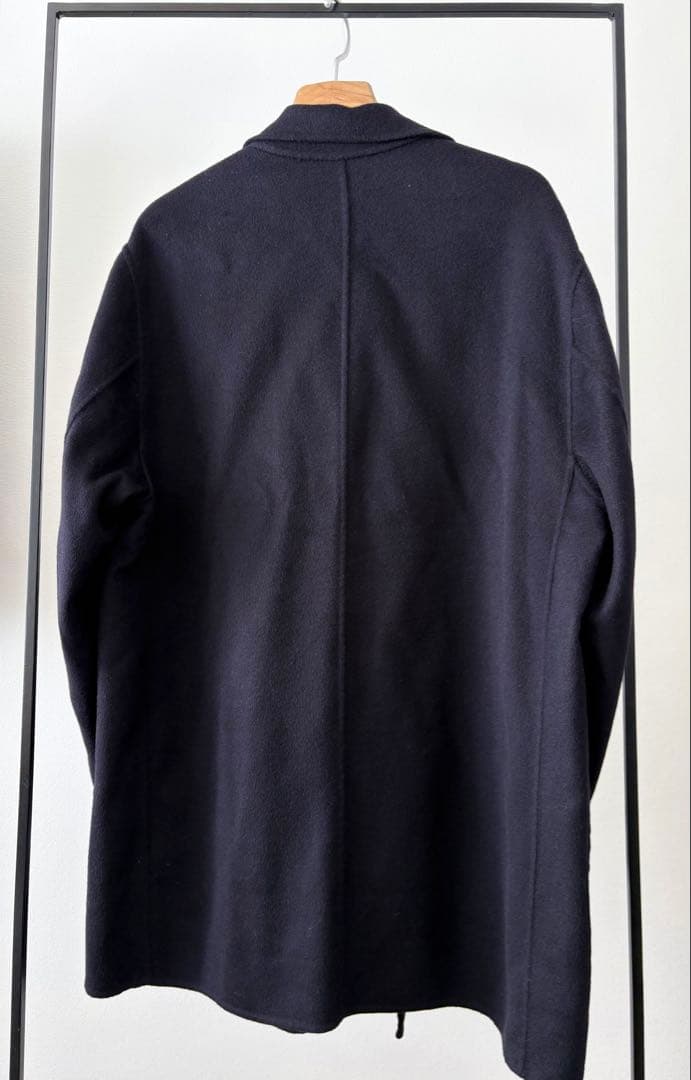 【送料無料】ORCIVAL ウールリバーダブルブレストコート ネイビー 4