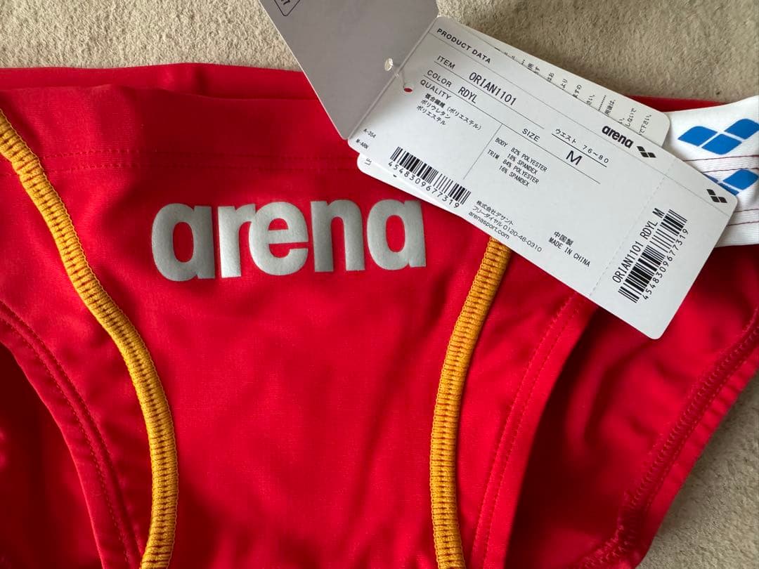 arena 競泳水着 Mサイズ レッド