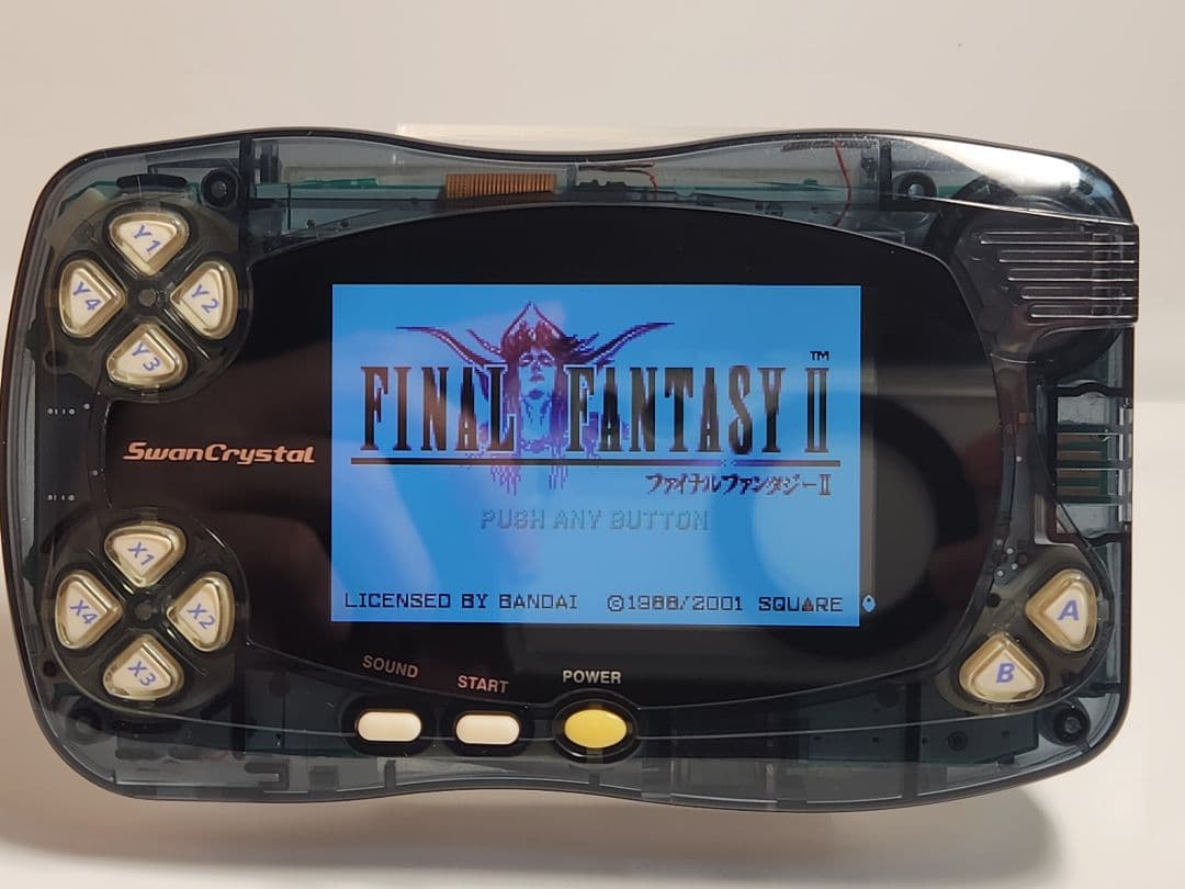 ◇良品◇レアカラー！スワンクリスタル IPS液晶 クリアブラック 電池蓋互換品