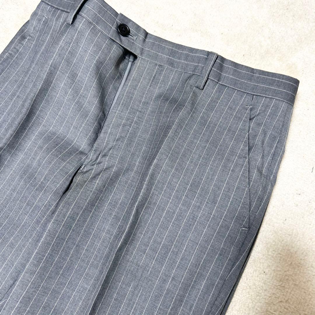 美品　ポールスミス　エルメネジルドゼニア　スーツセットアップ　グレー　ストライプ