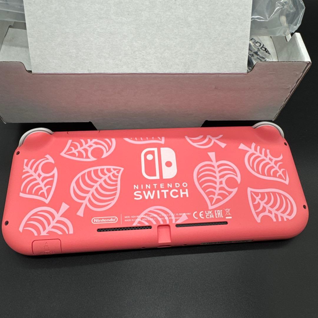 Swicth LITE 本体 あつまれ どうぶつの森セット しずえ　※中古