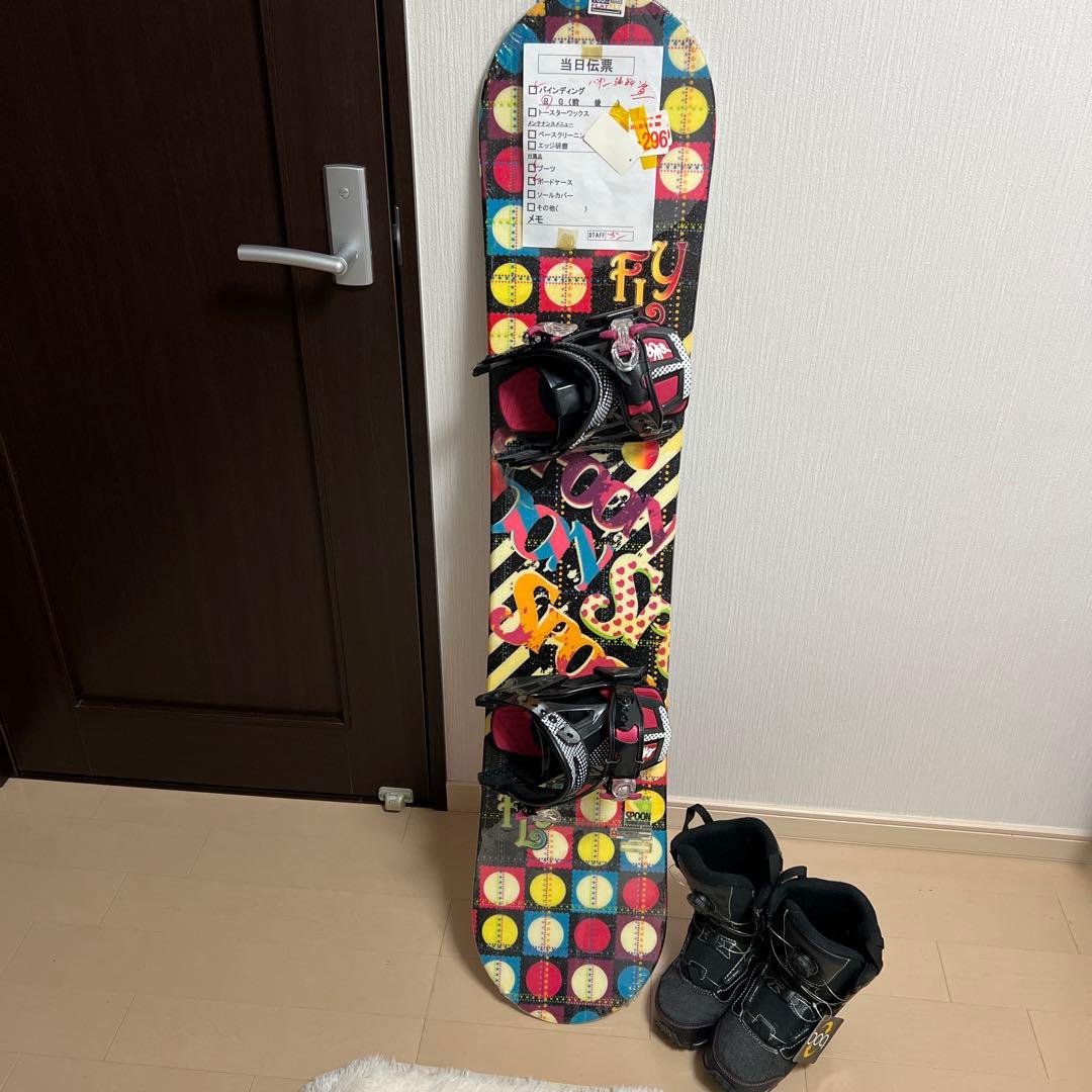 新品⭐️SPOONスノーボード3点セット